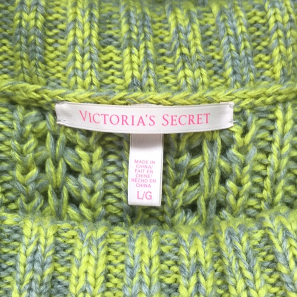 Neon green & gray sweater - Picture 4 of 6